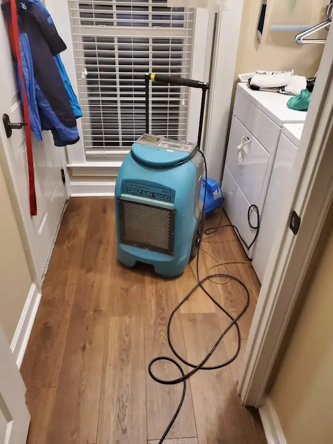 Commercial dehumidifier deployed for Flood Damage Cleanup in Northchase