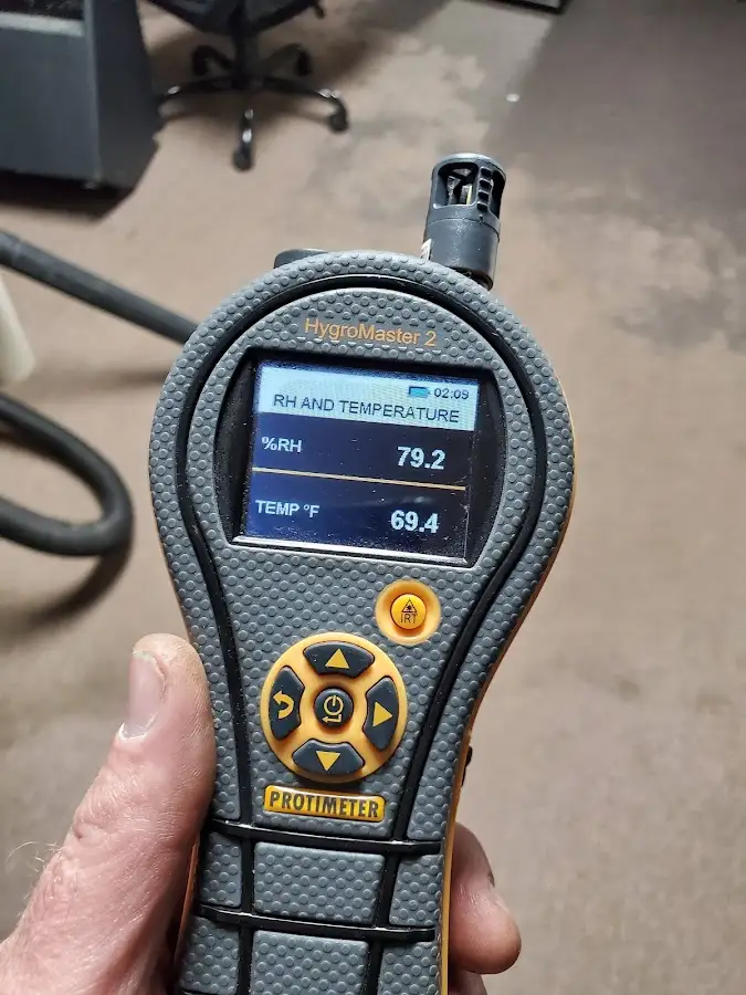 Moisture meter humidity assessment for Fire & Smoke Damage Restoration in Northchase