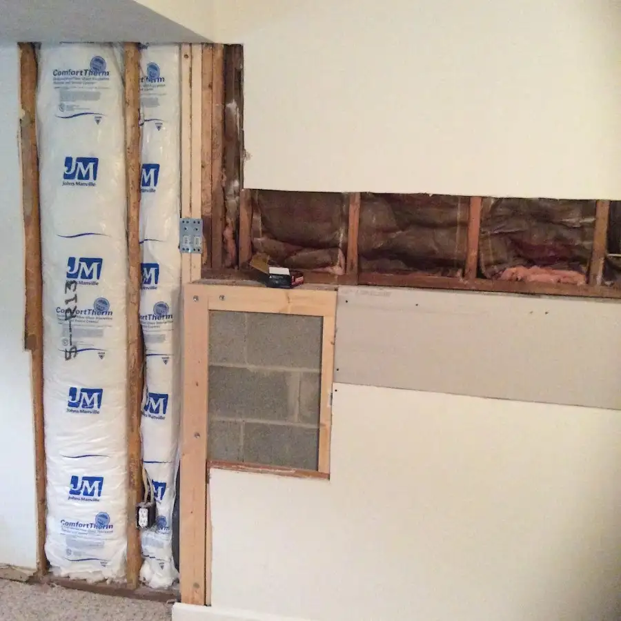 Wall insulation replacement during Structural Drying in Northchase